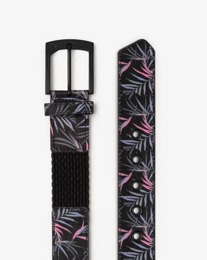 Accessories Belts TravisMathew LOGGING OFF HYBRID STRETCH BELT Black