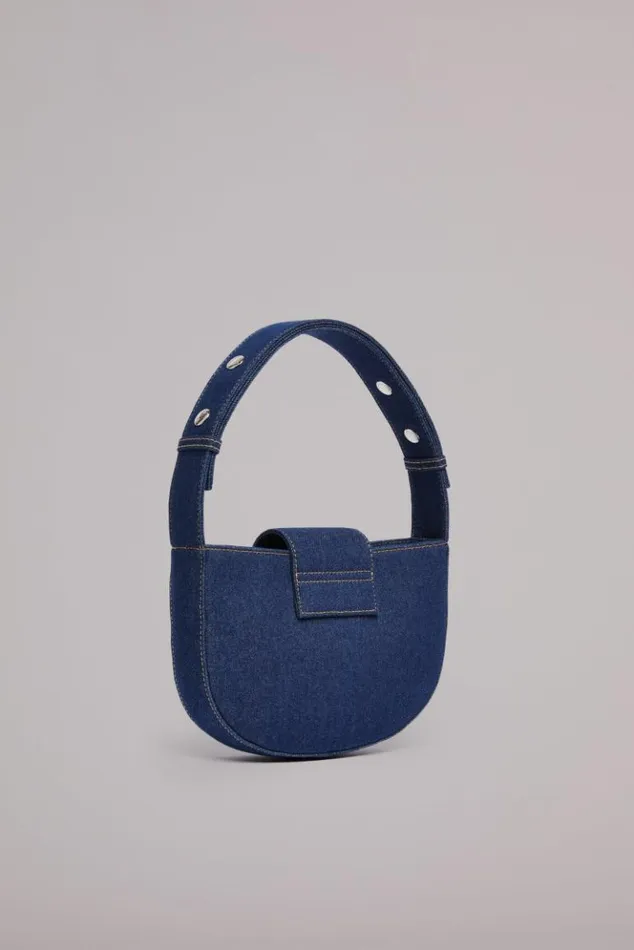 Accessories Fiorucci Angels Clasp Shoulder Bag Mid Wash Navy Accessories Fiorucci Angels Clasp Shoulder Bag Mid Wash Navy