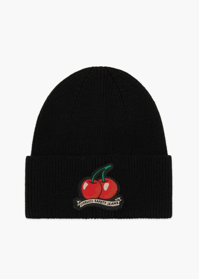 Accessories Fiorucci Cherry Patch Beanie Black Black