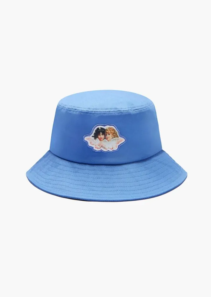 Accessories Fiorucci Icon Angels Bucket Hat Blue Blue