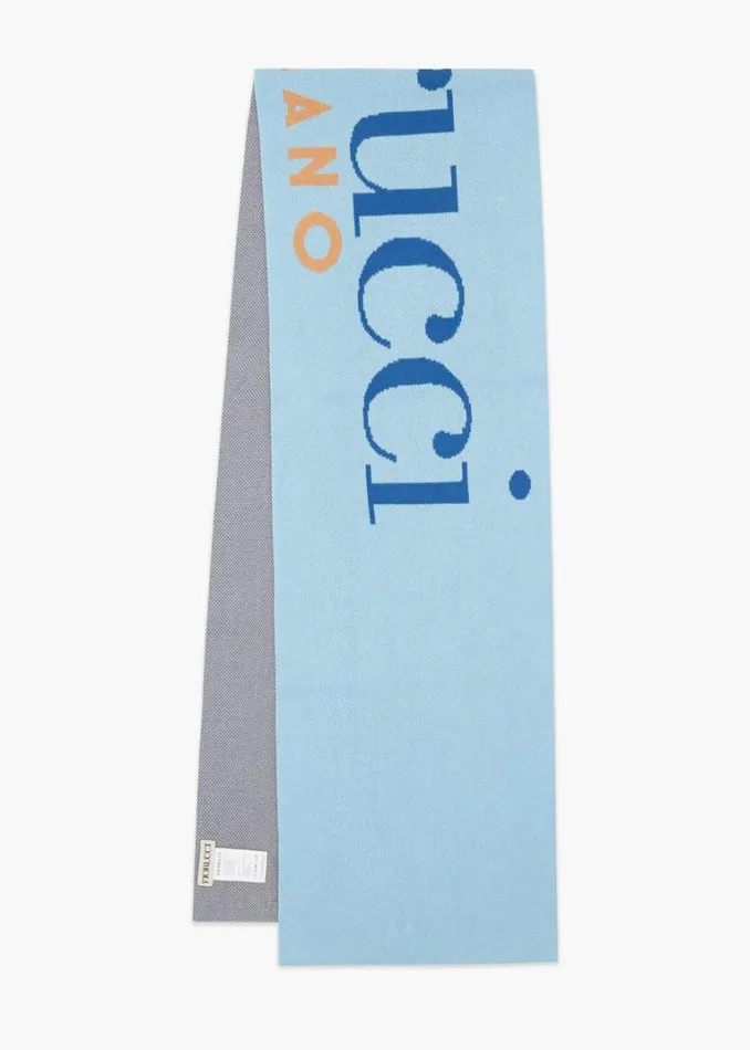 Accessories Fiorucci Milano Angels Scarf Blue Blue Accessories Fiorucci Milano Angels Scarf Blue Blue