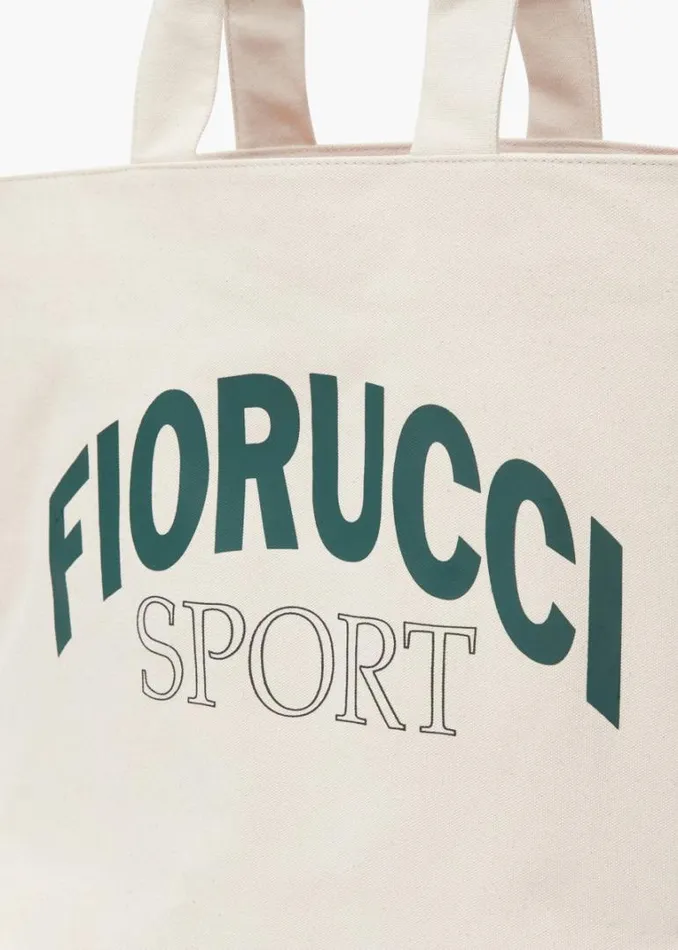 Accessories Fiorucci Sport Logo Oversized Tote Bag Cream Cream Accessories Fiorucci Sport Logo Oversized Tote Bag Cream Cream