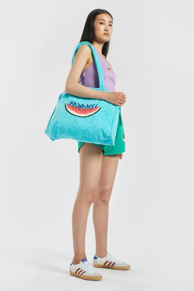Accessories Fiorucci Watermelon Towelling Tote Bag Blue Blue Accessories Fiorucci Watermelon Towelling Tote Bag Blue Blue