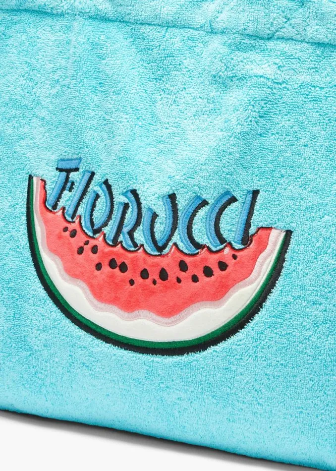 Accessories Fiorucci Watermelon Towelling Tote Bag Blue Blue Accessories Fiorucci Watermelon Towelling Tote Bag Blue Blue