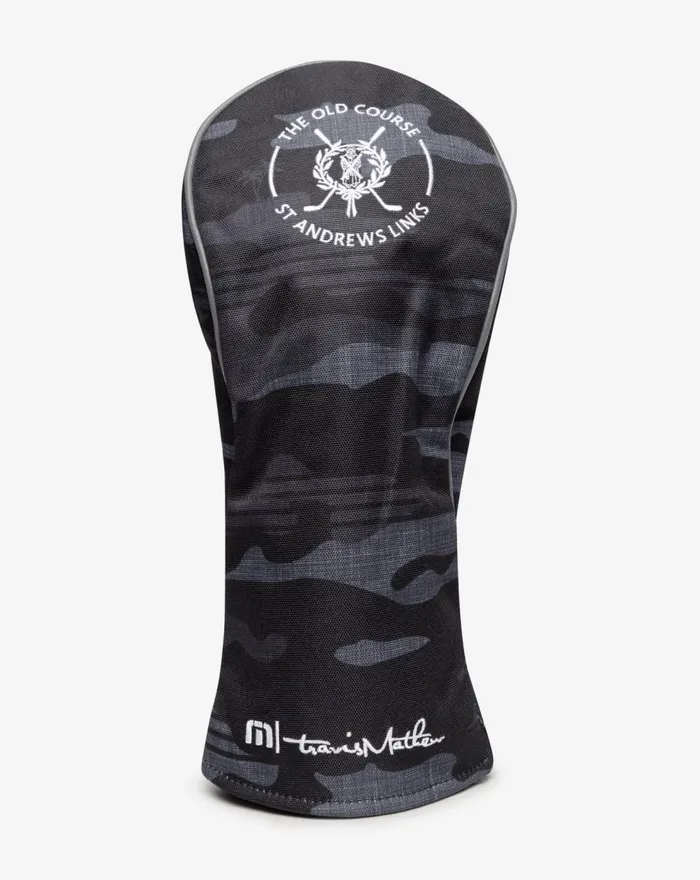 Accessories Headcovers TravisMathew ST ANDREWS CAMO DRIVER COVER Black