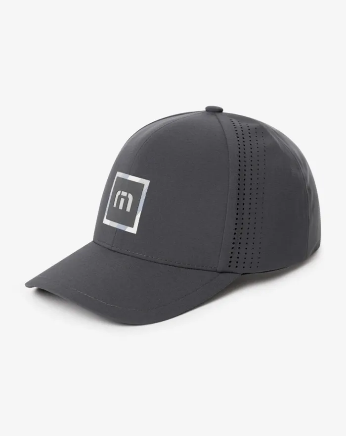 Accessories Snapbacks TravisMathew AIRFOIL HEATER TECH SNAPBACK HAT Dark Grey
