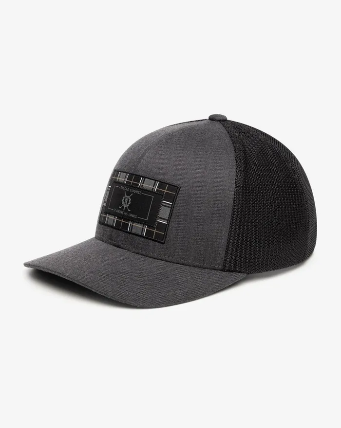 Accessories Snapbacks TravisMathew ST ANDREWS STRIDER CHECK SNAPBACK HAT Heather Grey Pinstripe