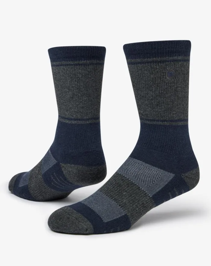 Accessories Socks TravisMathew BAJA 20 CREW SOCK Heather Mood Indigo