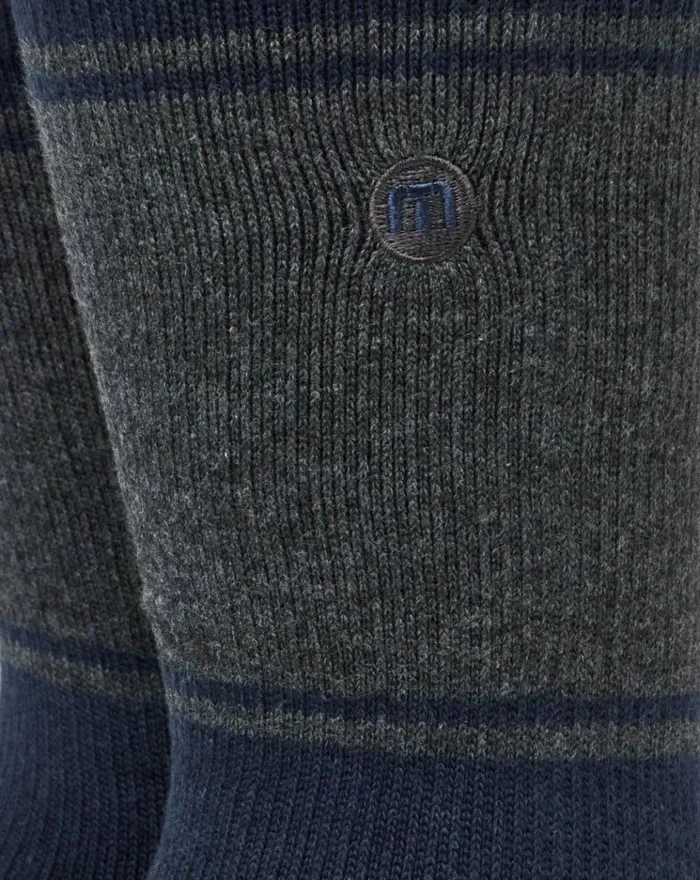 Accessories Socks TravisMathew BAJA 20 CREW SOCK Heather Mood Indigo