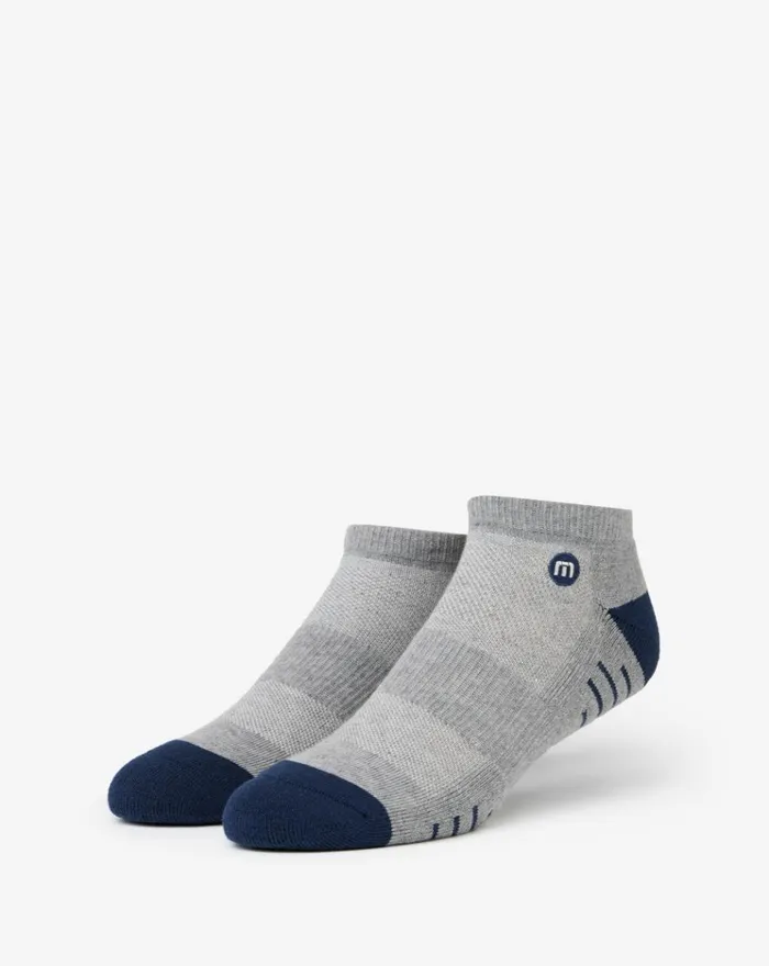 Accessories Socks TravisMathew EIGHTEENER 20 ANKLE SOCK Heather Sleet