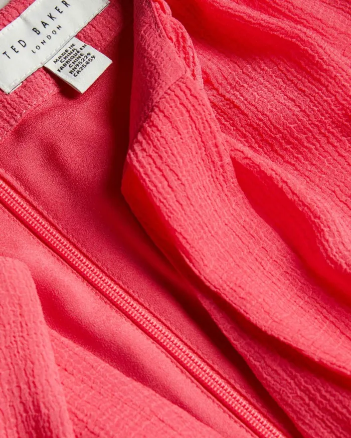 Asymmetric Tiered Mini Dress Coral Women Ted Baker Clothing Asymmetric Tiered Mini Dress Coral Women Ted Baker Clothing