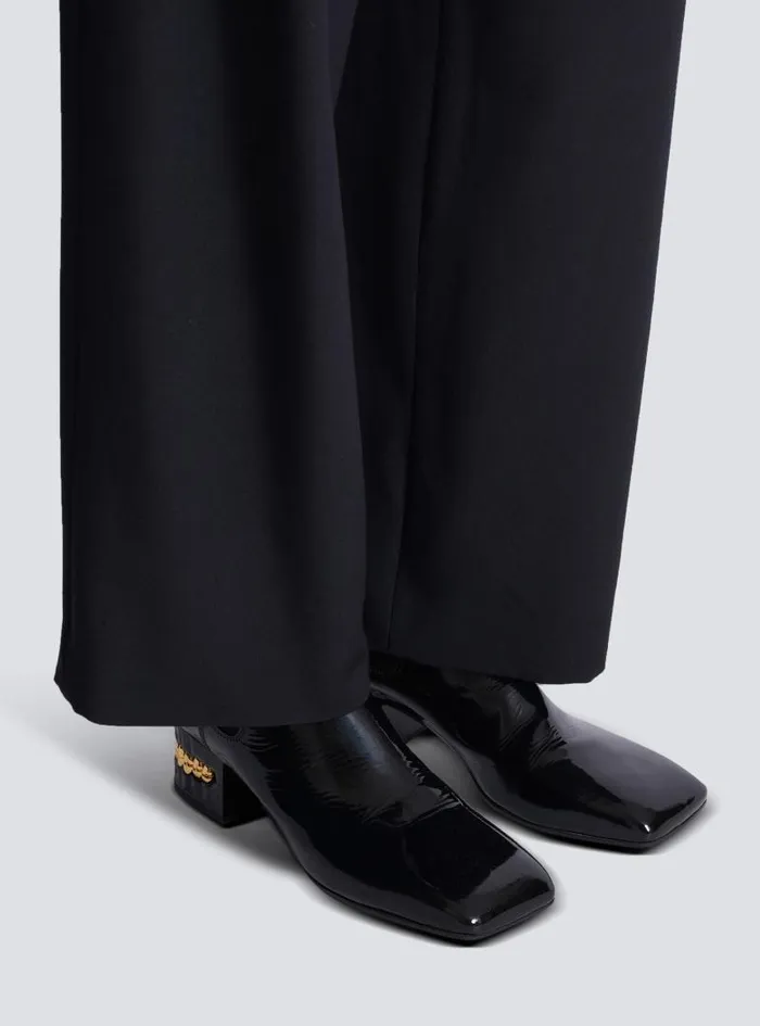 Balmain Boots And Rangers Men Eden Patent Leather Chelsea Boots Black