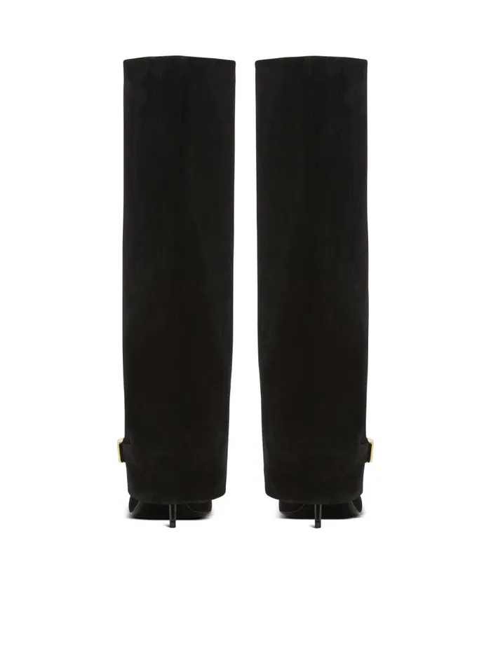 Balmain Boots Women Uma Boots In Suede Black