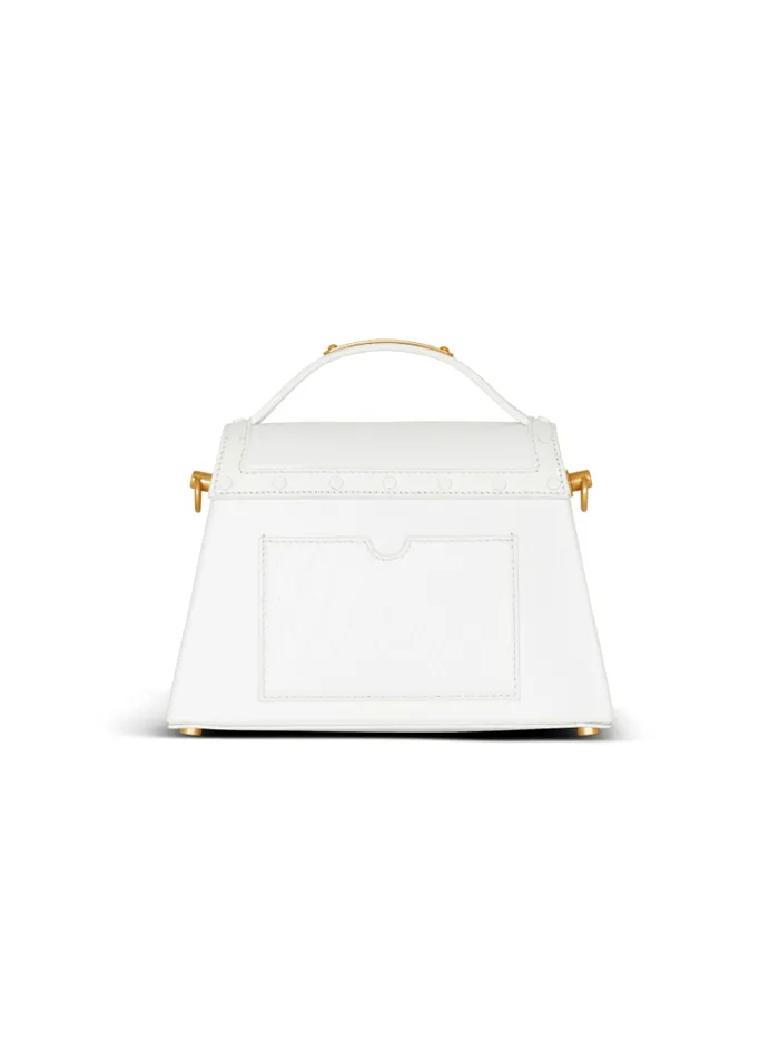 Balmain Crossbody Bags Women BBuzz Dynasty Bag In Gridembossed Calfskin White