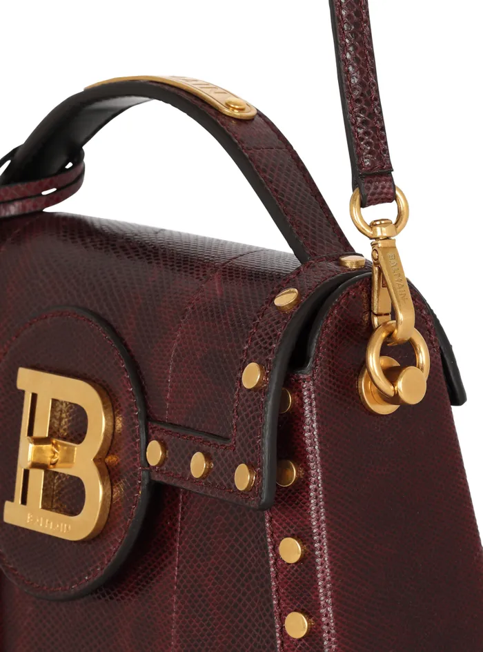 Balmain Crossbody Bags Women BBuzz Dynasty Karung Leather Bag Red