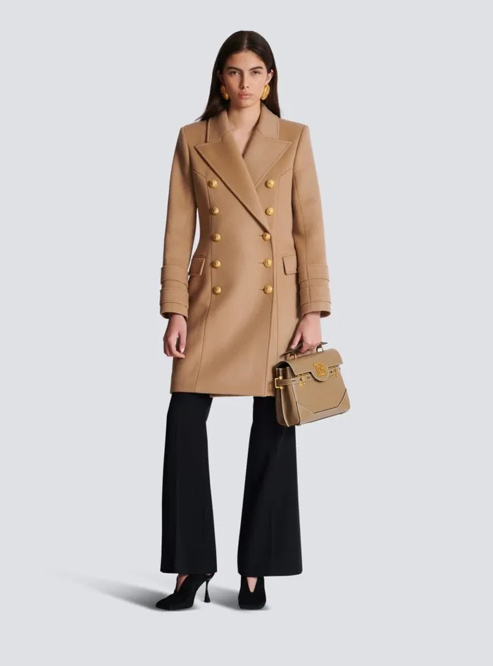 Balmain Crossbody Bags Women Calfskin BBuzz 23 Bag Brown