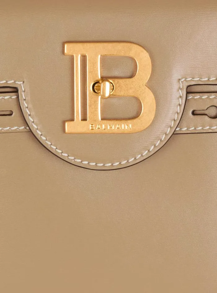 Balmain Crossbody Bags Women Calfskin BBuzz 23 Bag Brown