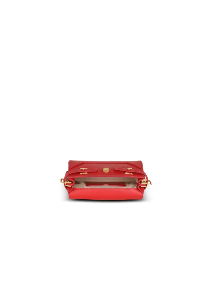 Balmain Crossbody Bags Women Smooth Leather BBuzz 19 Bag Red