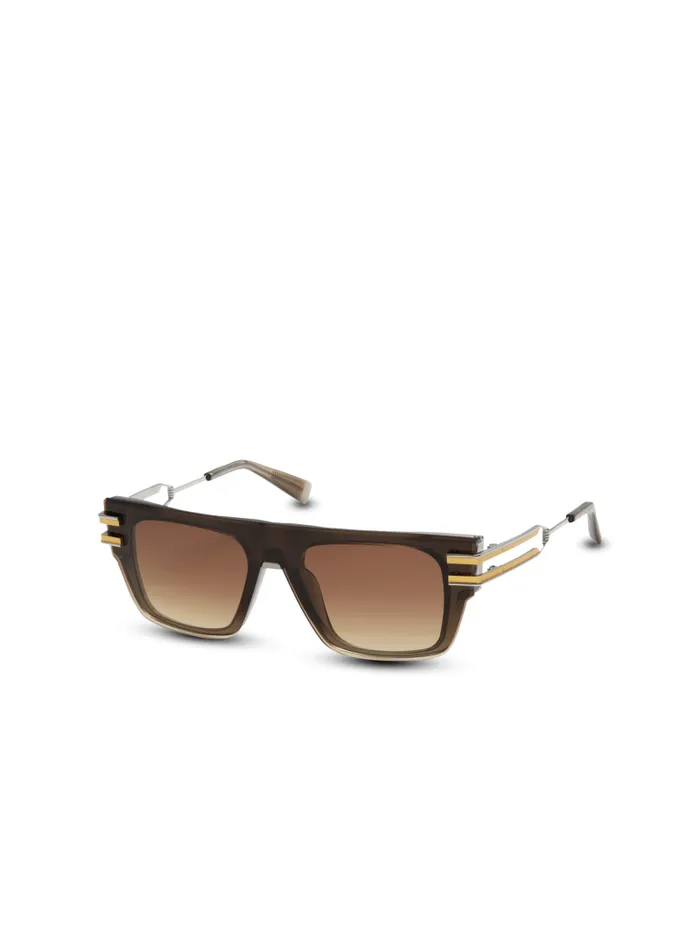 Balmain Eyewear WomenMen Soldat Sunglasses Brown