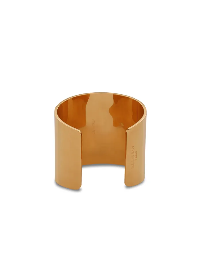 Balmain Fashion Jewelry WomenMen Tubular Bracelet In Brass Gold