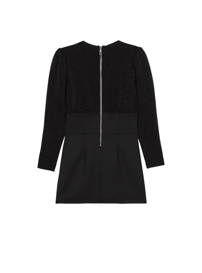 Balmain Girls 410 Years Kids Fitted Dress With Buttons Black