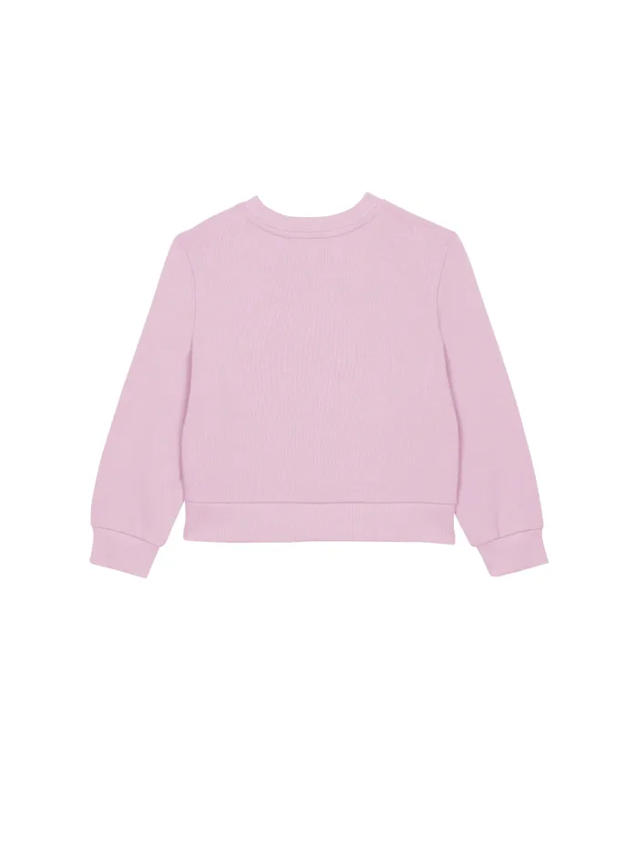 Balmain Girls 410 Years Kids Paris Sweatshirt Purple