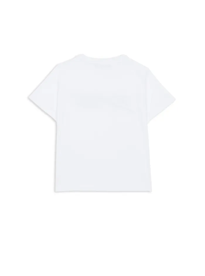 Balmain Girls 410 Years Kids Signature Tshirt White