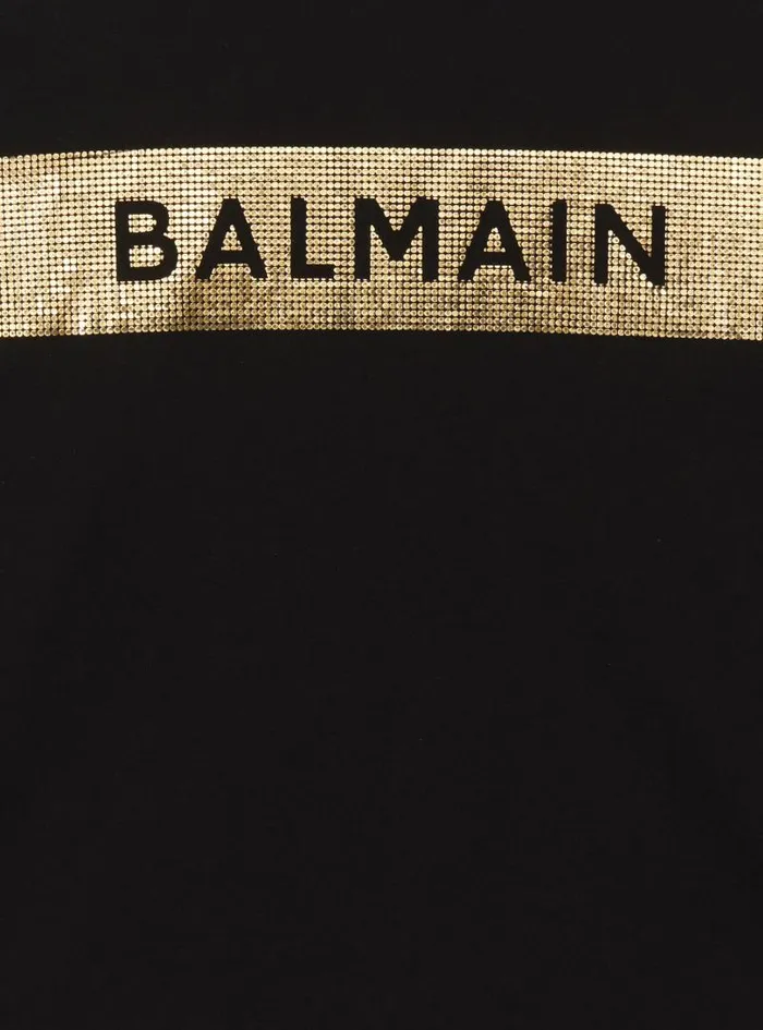 Balmain Girls 410 Years Kids Tshirt Black