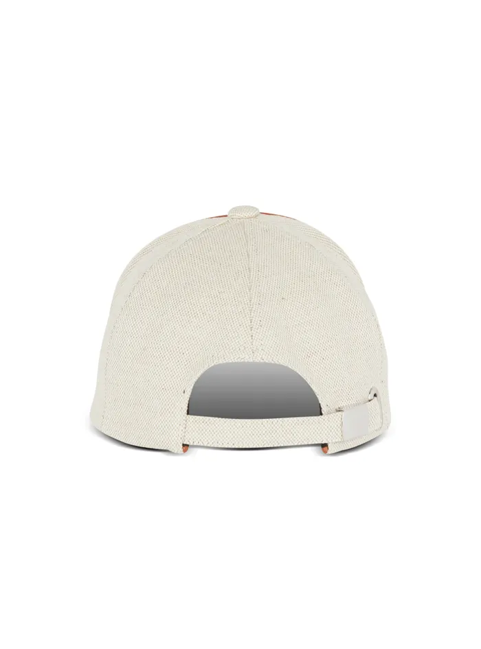 Balmain Hats And Caps Women Cotton BArmy Cap With Logo White