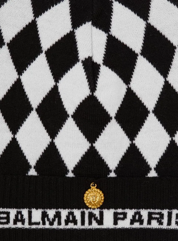 Balmain Hats And Caps Women Diamond Beanie Black