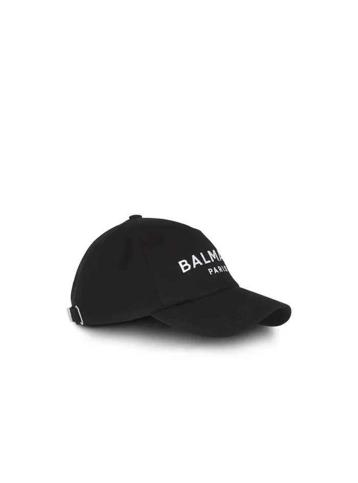 Balmain Hats And Caps Women Embroidered Paris Cap Black
