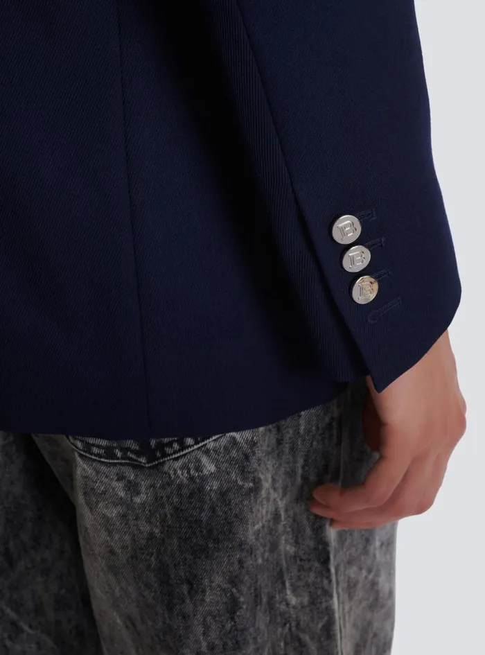 Balmain Jackets And Blazers Men Doublebreasted Buttoned Blazer Navy