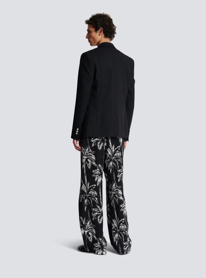 Balmain Jackets And Blazers Men Wool 6button Jacket Black