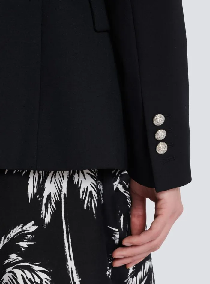 Balmain Jackets And Blazers Men Wool 6button Jacket Black