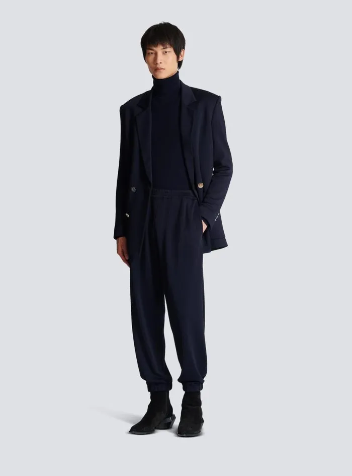 Balmain Knitwear Men PB Turtleneck Navy