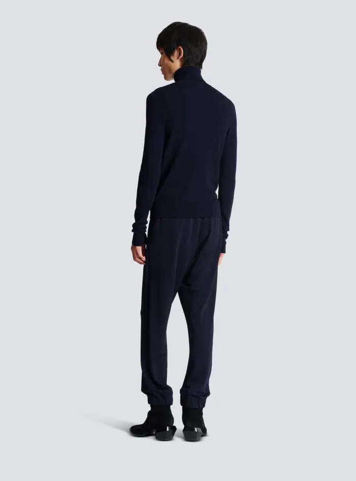 Balmain Knitwear Men PB Turtleneck Navy