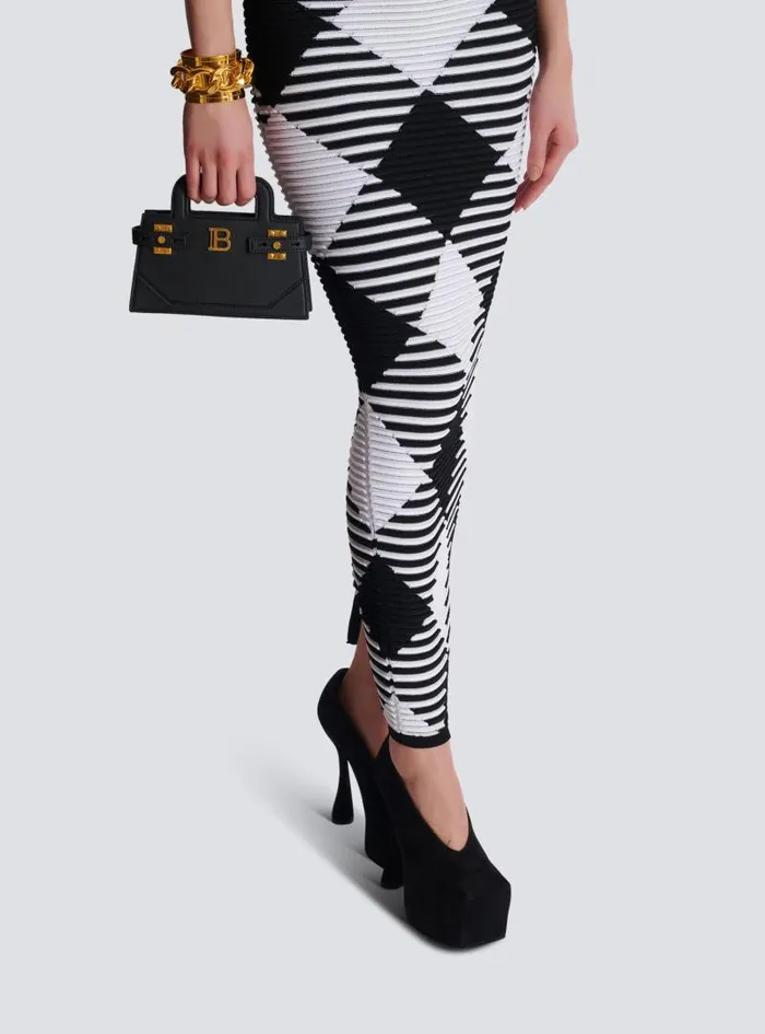 Balmain Mini Bags Women Small BBuzz Top Handle Bag In Grained Leather Black