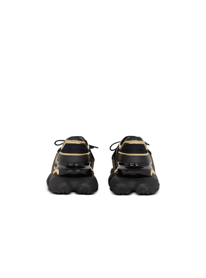 Balmain Sneakers Men Unicorn Wave Trainers In Neoprene And Calfskin Black