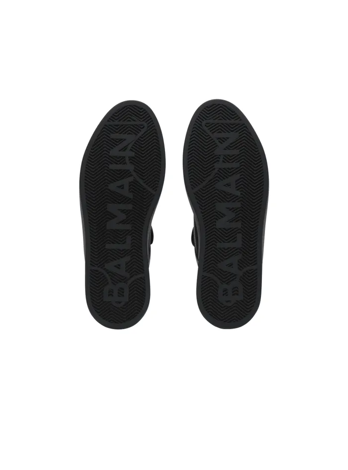 Balmain Sneakers Women BCourt Flip Trainers In Calfskin Black