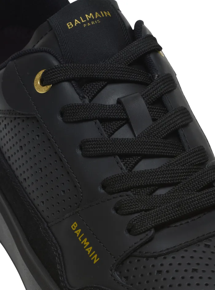 Balmain Sneakers Women BCourt Flip Trainers In Calfskin Black