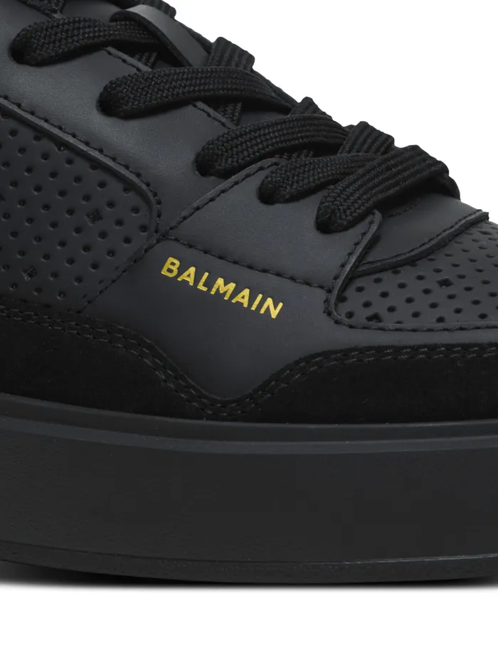 Balmain Sneakers Women BCourt Flip Trainers In Calfskin Black