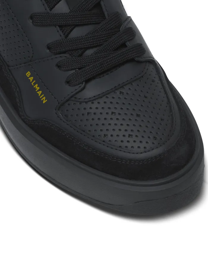 Balmain Sneakers Women BCourt Flip Trainers In Calfskin Black