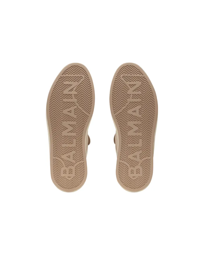 Balmain Sneakers Women BCourt Flip Trainers In Calfskin Pink