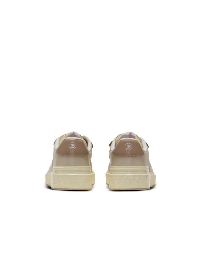 Balmain Sneakers Women BCourt Flip Trainers In Calfskin Pink