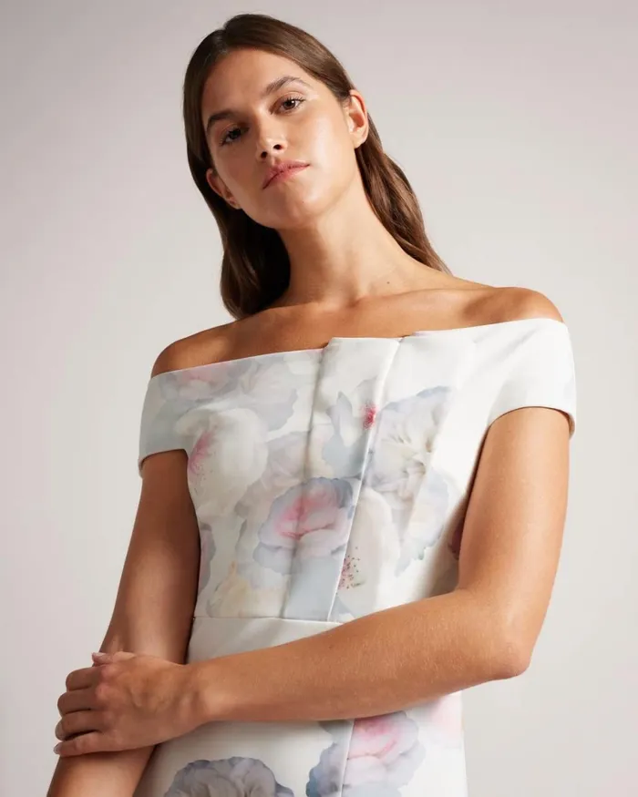 Bardot Bodycon Dress Natural Women Ted Baker Dresses Bardot Bodycon Dress Natural Women Ted Baker Dresses