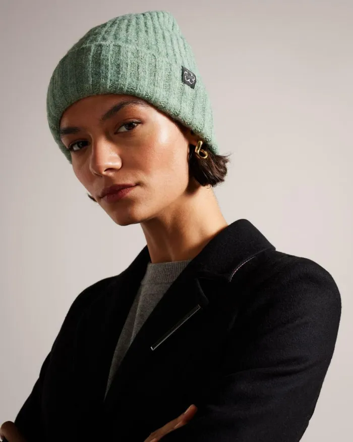 Beanie Hat LtGreen Women Ted Baker Hats Beanie Hat LtGreen Women Ted Baker Hats