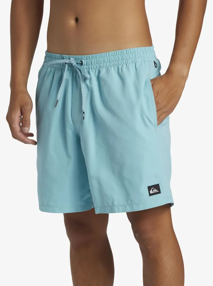 Boardshorts Men Quiksilver Everyday Solid Volley 17034 Elastic Waist Shorts Marine Blue Boardshorts Men Quiksilver Everyday Solid Volley 17034 Elastic Waist Shorts Marine Blue