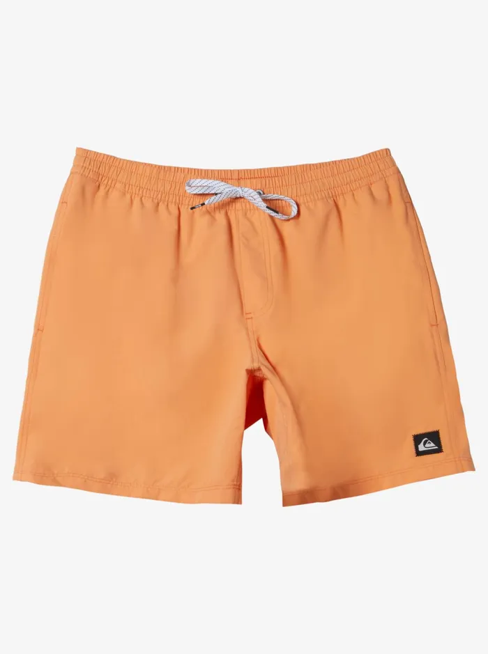 Boardshorts Men Quiksilver Everyday Solid Volley 17034 Elastic Waist Shorts Tangerine Boardshorts Men Quiksilver Everyday Solid Volley 17034 Elastic Waist Shorts Tangerine