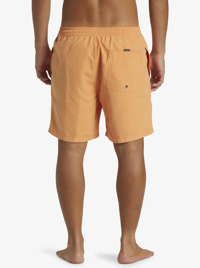 Boardshorts Men Quiksilver Everyday Solid Volley 17034 Elastic Waist Shorts Tangerine Boardshorts Men Quiksilver Everyday Solid Volley 17034 Elastic Waist Shorts Tangerine
