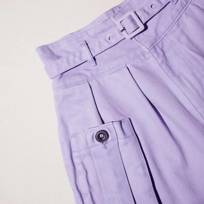 Bottoms Woman SelfPortrait Lilac Denim Shorts Bottoms Woman SelfPortrait Lilac Denim Shorts